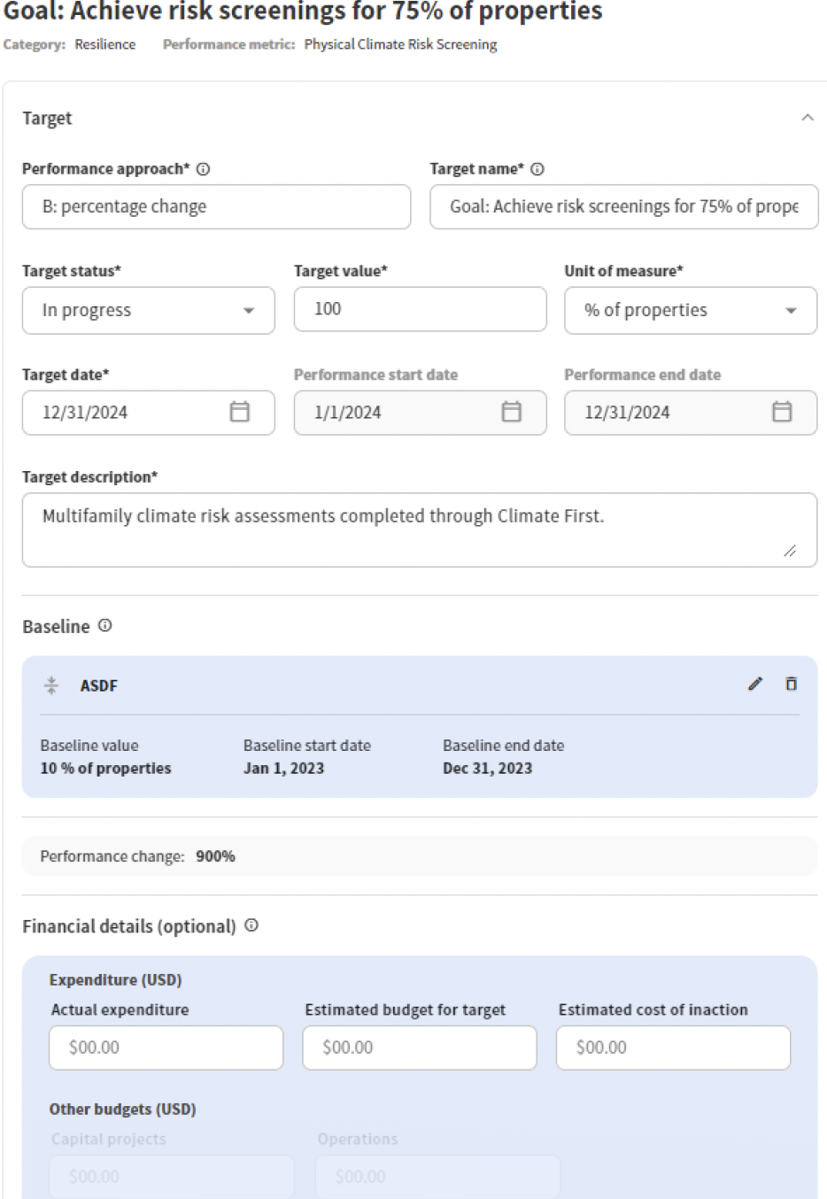 Select 1 or more out of 20 performance metrics
